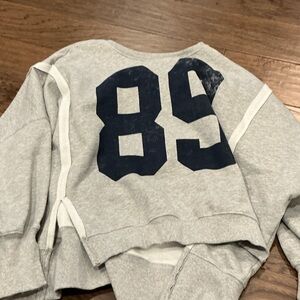 Altar'd State Gray and Navy Sweatshirt